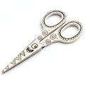 Doodle scissors isolated on white background Royalty Free Stock Photo