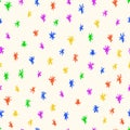 Doodle seamless pattern background.