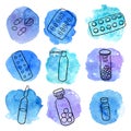 Doodle set of medicines