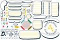 Doodle set of decorative elements for Chore Charts