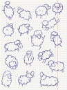 Doodle sheep