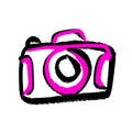 Doodle Sketch Camera Icon. vector. Can be use graphic design, logo, or website, this sketchy camera icon adds a