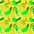 Doodle sketchy abstract seamless pattern. Background with transparent elements. Royalty Free Stock Photo