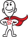 Doodle small person - super hero