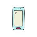 Doodle smartphone icon.