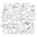 Doodle Social Icons