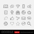 Doodle Social Network Set