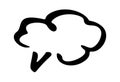 Doodle speech bubble chat box Royalty Free Stock Photo