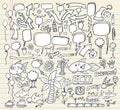 Doodle Speech Bubble Design Set