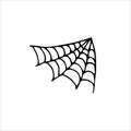 Doodle spider web angle element