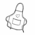 Doodle Sticker Cooking Chef Apron
