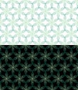 Doodle style cover, abstract ornamental seamless pattern, hexagon grid. Hand drawn ink paint brush swirl shapes, green