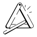 A doodle style icon of idiophone Royalty Free Stock Photo