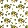 Doodle Style Seamless Pattern for Saint Patrick's Royalty Free Stock Photo