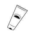 A doodle-style sunscreen