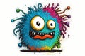 doodle styled cute and adorable monster drawn, colorful mascot, generative ai