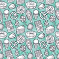 Doodle sweets pattern.