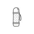 Doodle thermos icon.