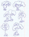 Doodle trees