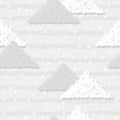 Doodle triangle seamless pattern background