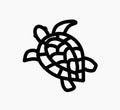Doodle turtle drawing icon Royalty Free Stock Photo