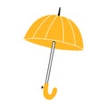 Doodle umbrella. Vector illustration. Autumn linear umbrella