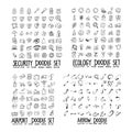 Doodle Vector collection of Security, Ecology, Airport and Arrow eps10