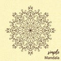 Doodle vector ornement mandala illustration