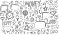 Doodle Vector Set Royalty Free Stock Photo