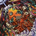 The Doodle Wall Graffiti Spirit Mushroom! Concept Art. Realistic Illustration