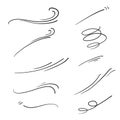 Doodle wind illustration vector handrawn style Royalty Free Stock Photo