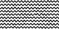 Doodle zig zag seamless pattern. Abstract black horizontal hand drawn zigzag lines seamless pattern. Geometric repeating Royalty Free Stock Photo