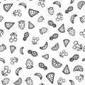 Doodles cute seamless pattern Royalty Free Stock Photo
