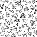 Doodles cute seamless pattern Royalty Free Stock Photo