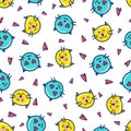 Doodles cute seamless pattern Royalty Free Stock Photo