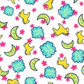 Doodles cute seamless pattern Royalty Free Stock Photo