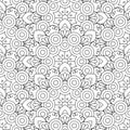 Doodles mandala seamless pattern