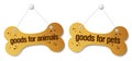 Doods for pets signs Royalty Free Stock Photo