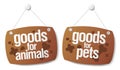 Doods for pets signs Royalty Free Stock Photo