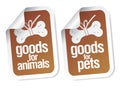 Doods for pets stickers Royalty Free Stock Photo