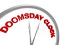 Doomsday clock with clock