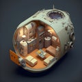 Doomsday Escape Human Living Pod