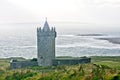 Doonagore Castle with Doolin bay in the background, west of Ireland Royalty Free Stock Photo