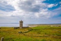 Doonagore Castle Irland. Beautiful old castle on Wild Atlantic Way. Irish landcape. Royalty Free Stock Photo