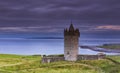 Doonagore castle at sunset, Co. Clare, Royalty Free Stock Photo