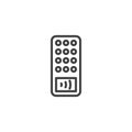 Door Access Control line icon