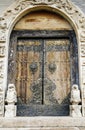 Door of the ancient temple.