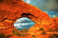 Door Arch at the Arches National Park, Utah Royalty Free Stock Photo