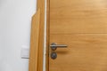 Door architrave installation Royalty Free Stock Photo