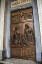 Door of the Basilica of Santa Maria Maggiori in Rome Italy